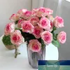 15 pièces/lot soie vraie touche rose artificielle magnifique fleur mariage faux fleurs pour la maison fête décor saint valentin cadeau