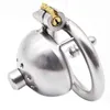 NXY Chastity Enhet 40mm 45mm 50mm 304 Rostfritt Stål Man Super Små Kort Kukbur med Stealth Lock Ring Sexleksaker för Men1221