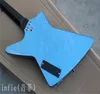 2022 The alien can change color 4 strings blue electric guitar