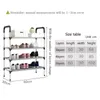 ActionClub Multi-Purpose Multi-Layer Simple Shoe Rack Hushållen Dammsäker DIY Assembly Shoe Organizer Rack Space Saver Y200527205M