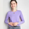 Футболка Tops Tees Одежда Йога костюм Фитнес-кожа Мягкий и удобный с длинным рукавом дышащие упругие спорты Топ мода Женщины сплошной цвет