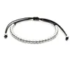 10st / Många Lucky String Pärlor Armband Svart Rope Bangle Wax Rope Fashion Handgjorda