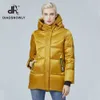 Diaosnowly hiver femme veste courte femme hiver manteau chaud à capuche mode vêtements d'hiver femmes parka femme 201201