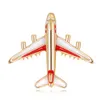 Złoty emalia broszki samolotowe samolot mody streśń stanik szalik burzyonka sukienka biznesowa broszka broch