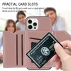 Card Bag Skin Feel Flip Leather Phone Cases For iPhone 13 Pro Max 12 Mini 11 XR X 8 Plus