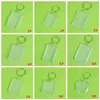 DIY Acrylic Blank Photo Key Chains T-shirt Shape Key Chains Insert Photo Key Rings 15 Styles