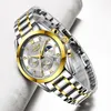 Lige 2021 New Gold Watch Women Watch 여성 방수 시계 reelogio feminino ladies 크리에이티브 스틸 여성 팔찌 Watche284V