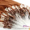 #30 Medium Auburn Loop Micro Link Human Hair Rechte Braziliaanse Remy Silicone Micro Ring Beads Natuurlijke Hair Extensions 0,5 g/s 100 strengen