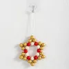 Estrela colorida de madeira pingente de madeira 11 cores estrela em forma de ornamento de suspensão casa decoração favores favores rrb13532