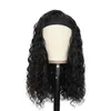 Echt haar Capless Pruiken Peruaans maagdelijk haar Hoofdband Zwart Fullmachine Body Golf Diepe Golf Kinky Krullend Recht 100 Echt haar 7847219