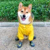 犬のレインコート防水服犬レインジャケットジャンプスーツフレンチブルドッグ服ウェールズコーギー犬コスチュームシバinuペット衣装201016