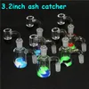 narghilè Glass Reclaim Catcher Adapter 14mm 18mm Ash Catchers con Quartz Bangers 45 90 gradi Ashcatcher Percolatori per Dab Rigs nettare