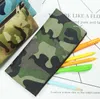 19 * 9.5CM trousse à crayons créative oxford Camo papeterie sac pochette de rangement multifonction durable garçons filles porte-papeterie sacs à fermeture à glissière