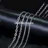 100 pièces de 12mm 15mm 2mm 25mm 3mm 4mm 316L en acier inoxydable câble chaîne pendentif colliers hommes femmes dame bijoux à bricoler soi-même entier 205621502