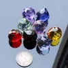 8 stks Gemengde Kleur Glas Crystal Prism Ball 30mm Opknoping Kroonluchter Sieraden Suncatcher Diy Craft Supply Decoratie Deel Voor Lamp H jllBap