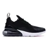 Nike Air Max Airmax 270 Des Chaussures de course Hommes Femmes Baskets de sport OFF White All Black White Bred Rose Dusty Cactus Light Bone Hommes Femmes Baskets