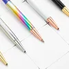 Nuove penne a sfera cancelleria per ufficio creativa penna a farfalla in polvere d'oro penna pubblicitaria penna in metallo moda