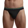 JOCKMAIL Sexy Underwear Men Briefs Cotton Breathable Bikini Gay Panties Men Sexi Transparent Jock Straps Slip White Black5716526