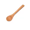 Bamboo rond en bois Soupon à soupe à thé Coffee Salt Salt Jam Scoop DIY Cuisine outil Kids Ice Cream Table Voline Tool 6445486