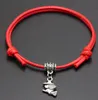 New Witch Charms Pendant Red Thread String Bracelet Lucky Black Coffee Handmade Rope Bracelet for Women Men Jewelry