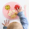 Kids Bowl Plates Baby Feeding Silicone Plate Children's Integrated Baby Silicagel Dishes