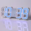 Horloge murale Alarme numérique moderne cuisine électronique smart 3D alimentation USB LED Date de temps Date de température Affichage de bureau 33889771245