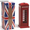 Лондонская телефонная будка, красная литая копилка, копилка, британский сувенир, отличные подарки для детей, домашнее рождественское украшение 201130207S