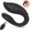 NXY Vibrators Vibrador Para Parejas De 10 Velocidades Estimulador Del Punto g y Cltoris Doble Consolador Orgasmo Masculino Control Remoto 220110