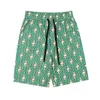 short de plage vert pour homme