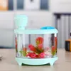 Creative Fish Tank Humidifier Household Mini USB Ultra Air Beautiful Night Light DC5V 0ML Aroma Oil Diffuser Y200113