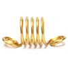 180 pcs Metal Africano Cabelo Anéis Beads Punhos Tubos Charms Dreadlock Dread Cabelos Trança Jóias Decoração Acessórios Gold 220312