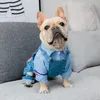 フレンチブルドッグの服デニムペットドッグ服ジャンプスーツ秋の冬の犬ペットドッグコートジャケットロパパラペロT2007298E