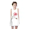 2022 New Summer Girls Princess Dresses Kids Baby Digital Printing Party Sleeveless Childrens Fashion Elegant Vest Dress 20220308 H1