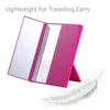 Specchio per trucco portatile TriFold LED Luminosità non regolabile 8 Specchio da viaggio illuminato a LED con batteria compatta per trucco288u7740175