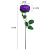 Grandes Roses Artificielles Fleurs Artificielles Rose Blanc Vert Bleu Rouge Violet Soie Rose 10 pcs Faux Bouquet De Fleurs Pour Le Mariage LJ200910
