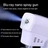 Handhållen trådlös elektrisk Nano Atomization Disinfektion Spray Gun 250ml Blue Ray Kraftfull Sanitizer Spray Machine DHL Gratis frakt FS9000