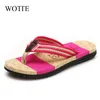 Pantoufles Wotte tongs hommes été hommes pantoufles hommes chaussures décontractées été mode plage sandales Zapatos Hombre taille 36 ~ 45 220308