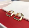 2024 orecchini ganci a forma quadrata di alta qualità per le donne fidanzati regalo di gioiello spedizione gratuita PS8690