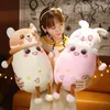 Dessin animé bulle thé en peluche Animal en peluche chien lapin mignon tasse thé au lait Boba peluche doux oreiller cadeau d'anniversaire peluche