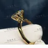 Yanhui a 18k RGP Rague en or jaune massif pur rond rond solitaire 8 mm 20ct Lab Diamond anneaux de mariage pour les femmes ZSR1698370535