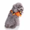 Husdjur levererar hund färgglada polyester kläder husdjur julkrage halloween band hals hund xmas dekoration hatt bib