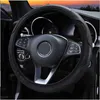 Leder Auto Lenkrad Abdeckung Für Peugeot 207 206 208 2008 2020 307 308 Sw 3008 301 508 5008 Rifter auto Zubehör Innen J220808