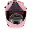 Большие школьные сумки для девочек -подростков USB рюкзак Женщины Книжные сумки Студент Багпак Pink Print