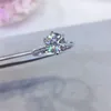 Ringos de diamante de casamento 100% D Moissanite de cor para mulheres 1CT 2CT 3CT com certificado Kenn22