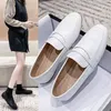 ドレスシューズMocassins jaCuiràBoutCarréFemmesChaussuresプレートアマエンフィラルCouleur Bonbon Blanc Noir Jaune Grande Taille 35-43 9472N 220309