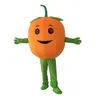 Pumpkin Cartoon Mascot Kostym Vegetabiliska Walking Clothings Christmas Anime Performance HeadGear Halloween Födelsedagsfest