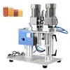 Desktop automatic capping machine cosmetic wine bottle sealing machine plastic glass dropper discharge bag bottle cap machine