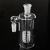 Smoking Accessories Glass Ash Catcher 14mm 18mm Male Joint 45 Degrees 90 Degrees Transparent style for Oil Dab Rigs Water pipes ASH-P405-408