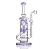 Lila Fab Egg Bong Glas Rauchpfeifen Rauchpfeifen mit handgefertigtem Glas zum Rauchen mit 14mm Banger Kostenloser Versand