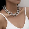 Kettingen Kettingen voor Vrouwen Cubaanse Ketting Hip Pop Collier Vrouwen Chokers Collares Ketting Vakantie Romantische Gift Mode-sieraden